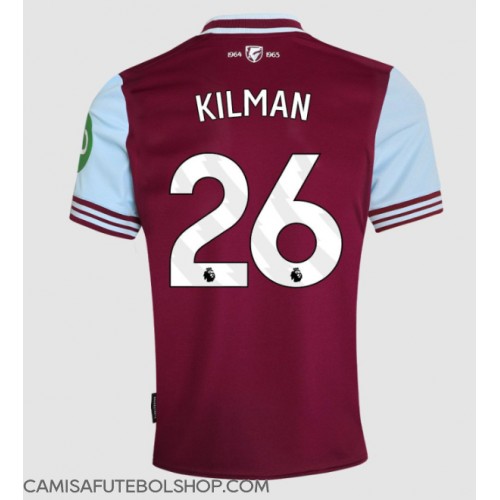 Camisa de time de futebol West Ham United Max Kilman #26 Replicas 1º Equipamento 2024-25 Manga Curta